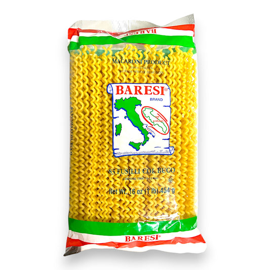 Baresi Macaroni 83 Fusilli Col Buco Pasta 1lb (454)g