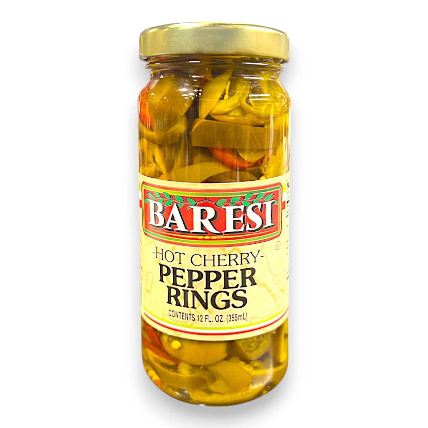Baresi Hot Cherry Pepper Rings 12oz