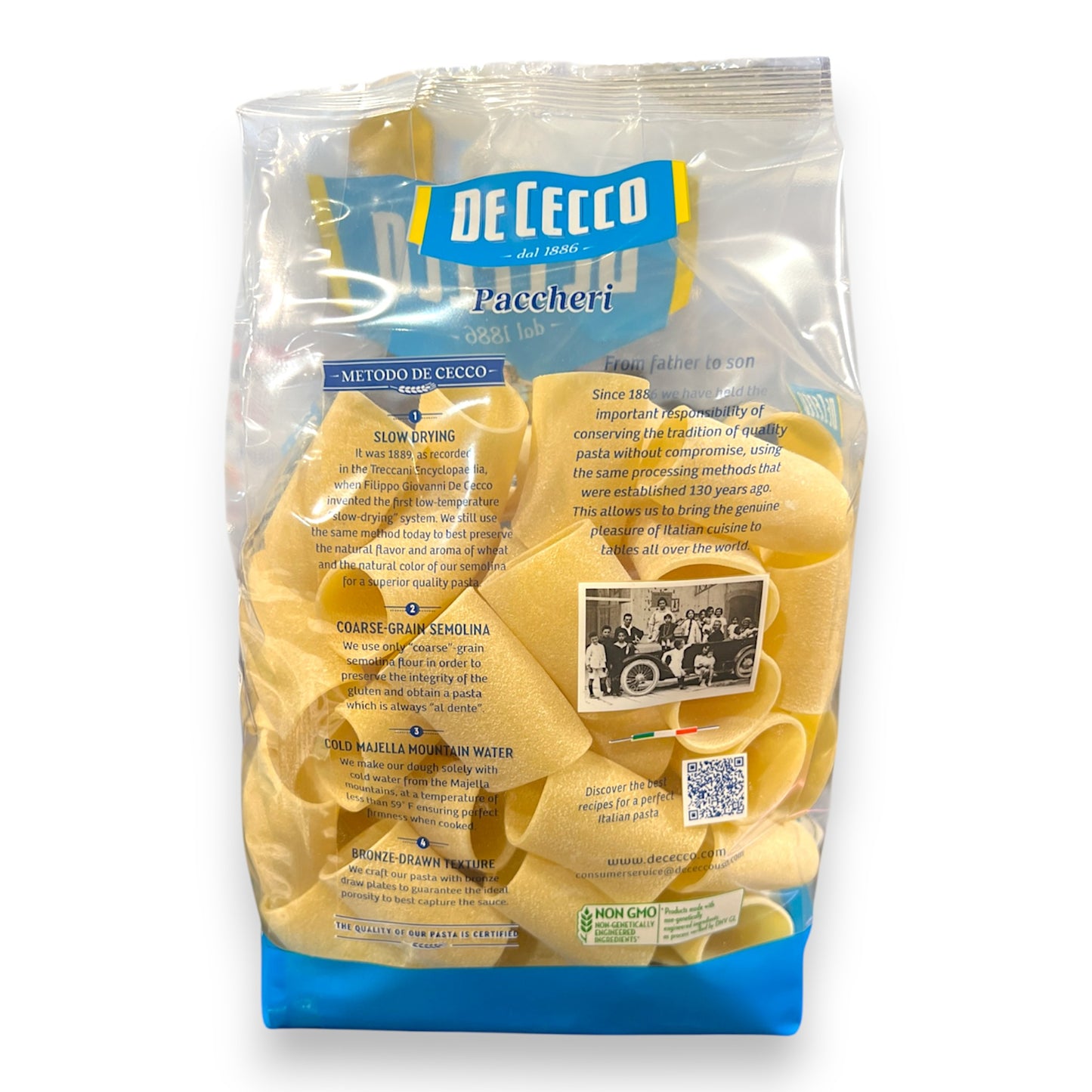 De Cecco Paccheri No.125 Pasta, 16 oz