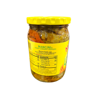 Mancini Fried Peppers, Longhots, Hot 12oz.