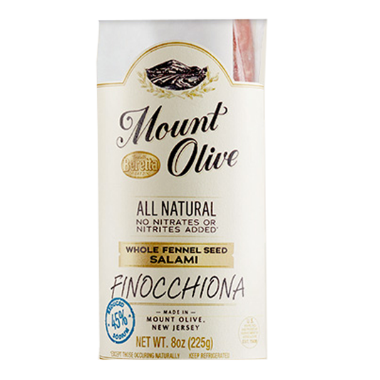 Mount Olive Finocchiona Salami Reduced Sodium Natural, 8 oz