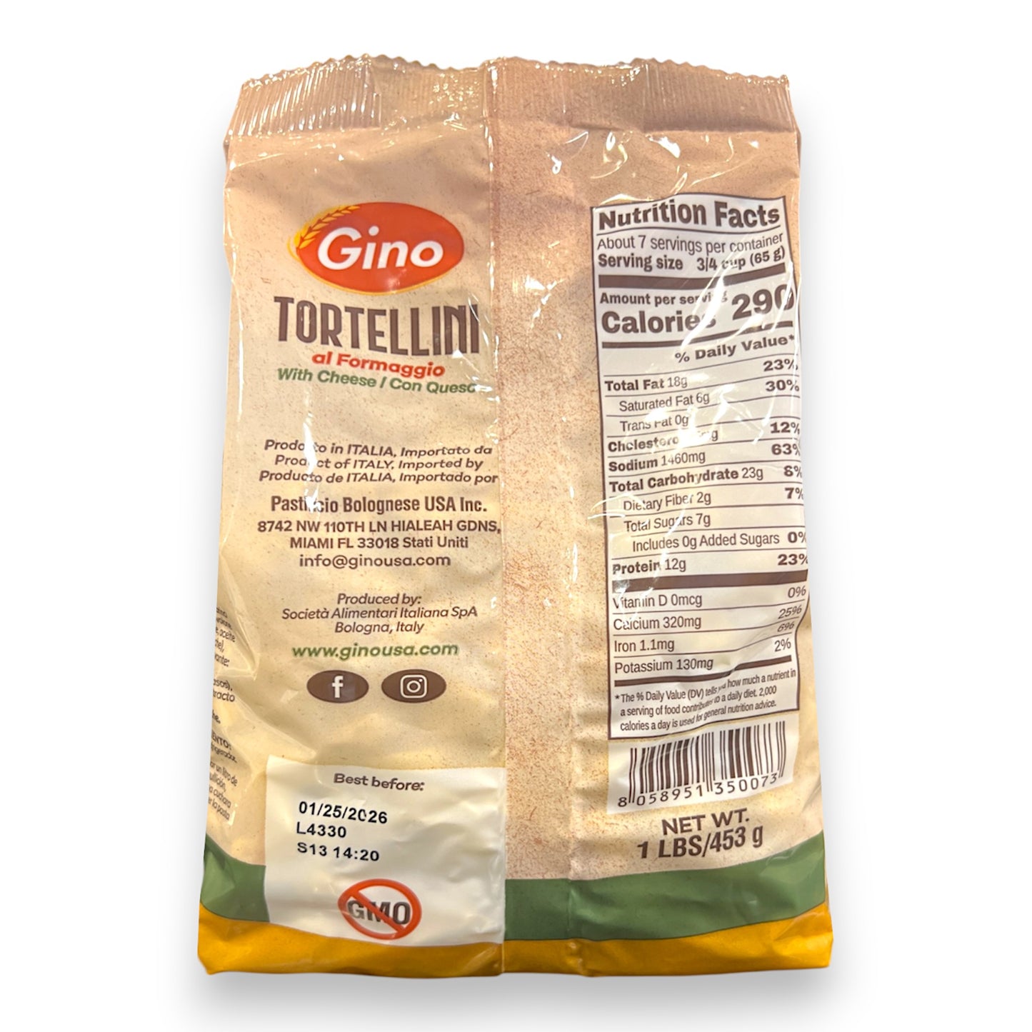 Gino Tortellini al Formaggio 453g